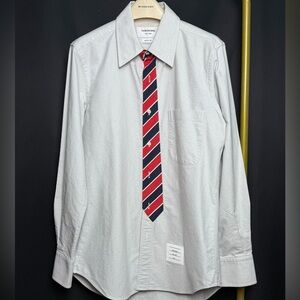 🚩steal Authentic Thom Browne Classic White Dress Shirt